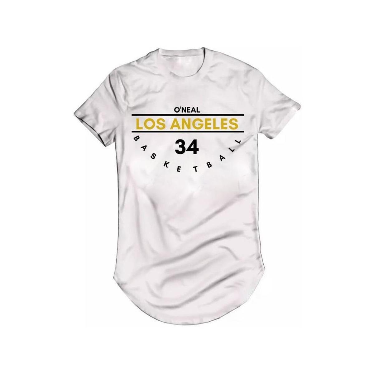 Camiseta Longline Shaquille Oneal Los Angeles Basquete Menor preço em Camiseta Longline Shaquille Oneal Los Angeles Basquete