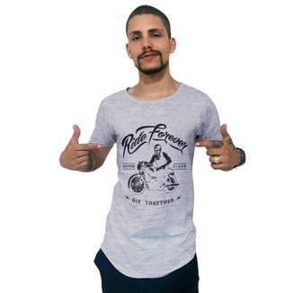 Camiseta Longline Ukkan Ride Forever Masculina