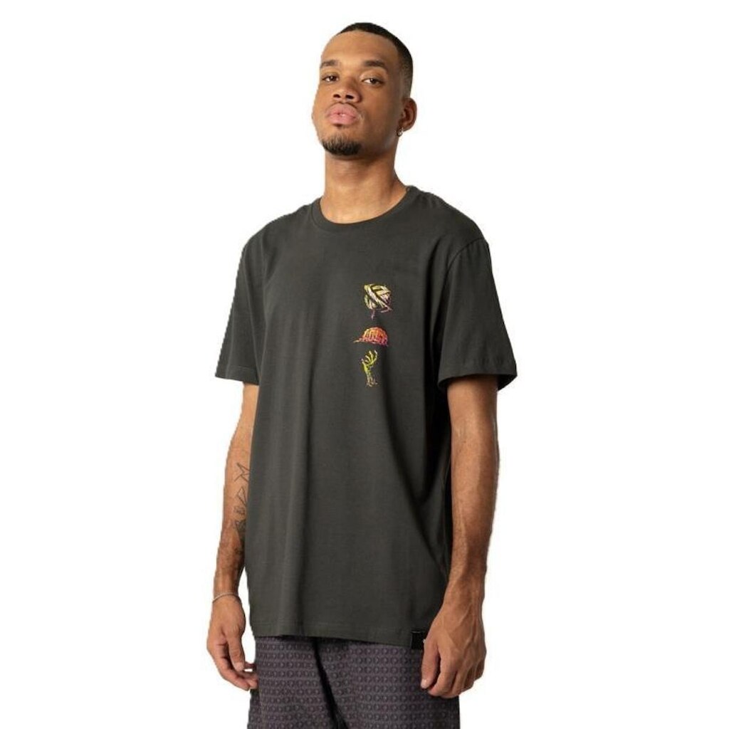 Camiseta Lost 22623001 Zombie Logos - Preto