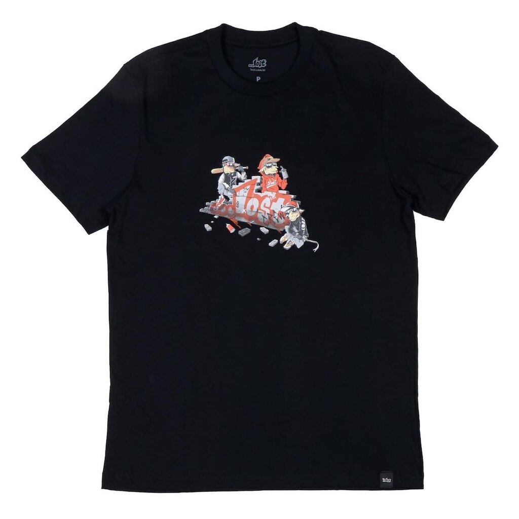 Camiseta Lost Crew Preto