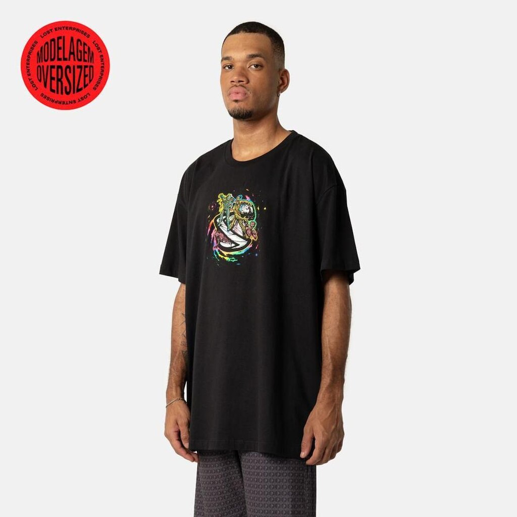 Camiseta Lost Mummy Saturn Oversized SM26 Masculina