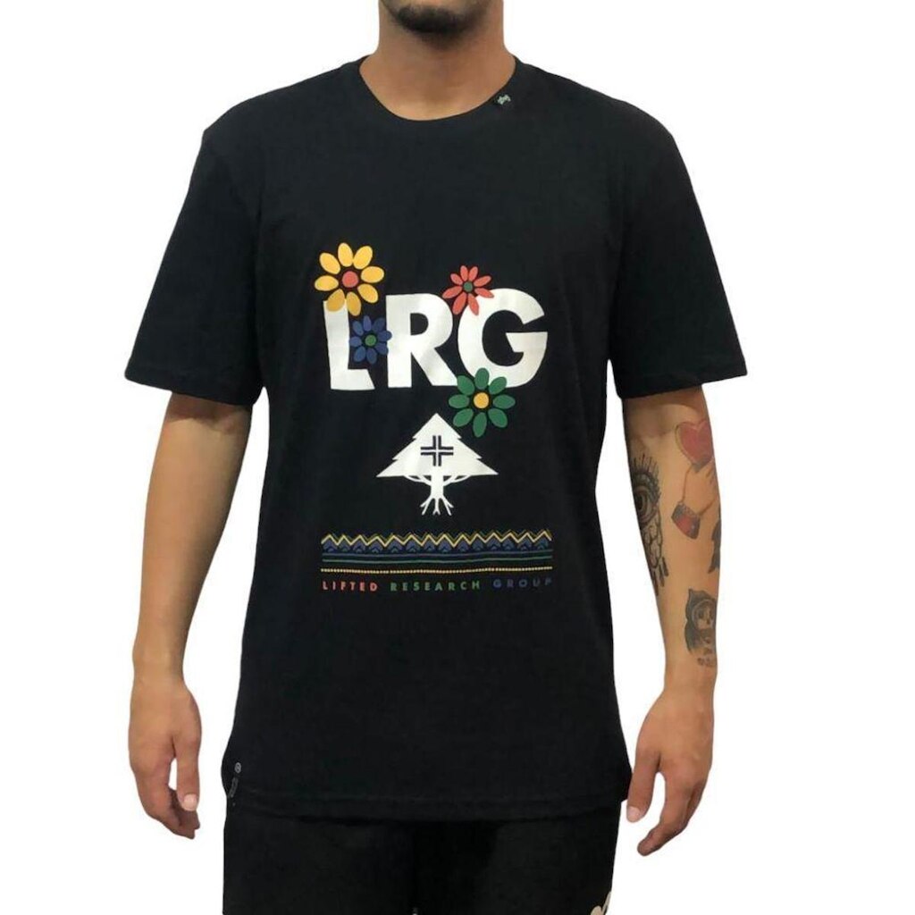 CAMISETA LRG CYCLE BRIGHTER PRETO