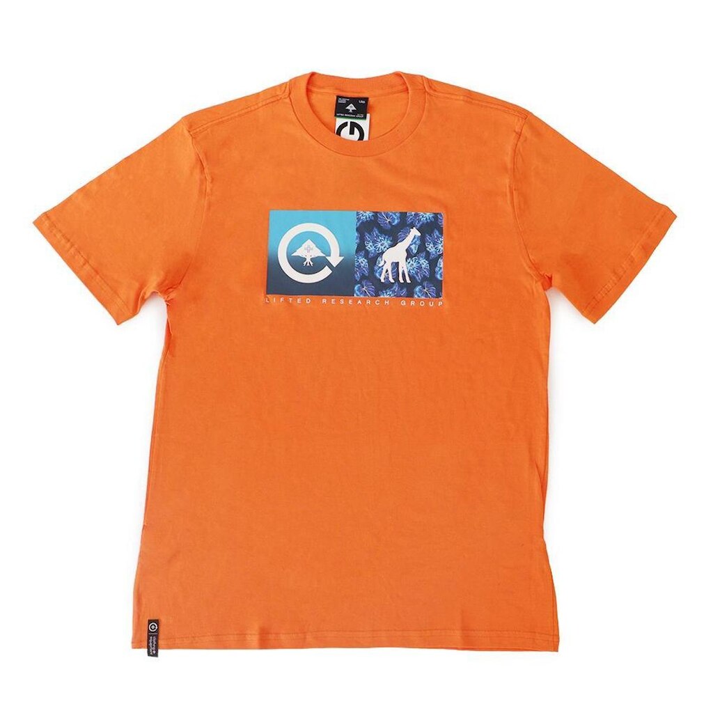 Camiseta LRG Double Up Floral - Laranja