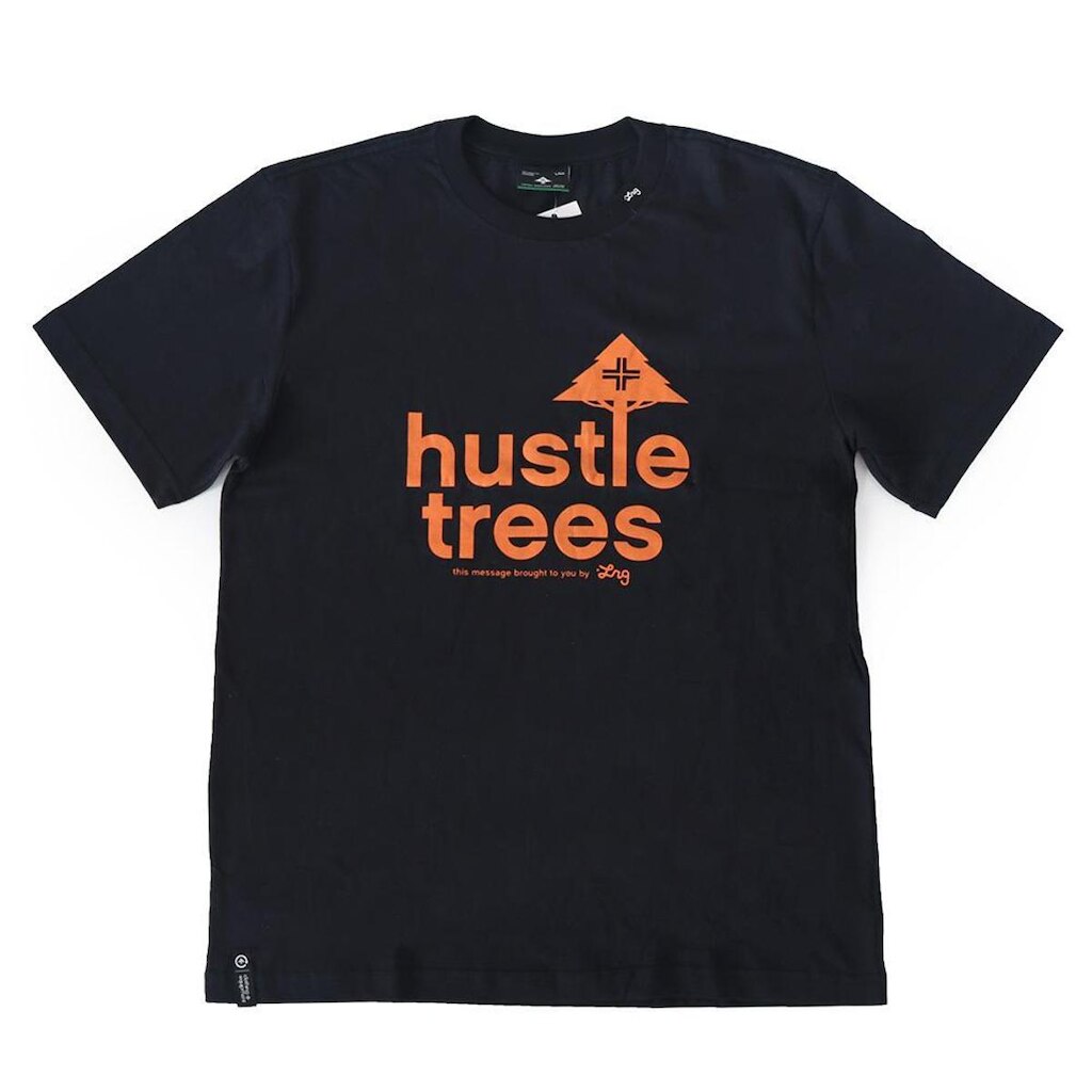 Camiseta LRG Hustle Trees - Preto/Laranja