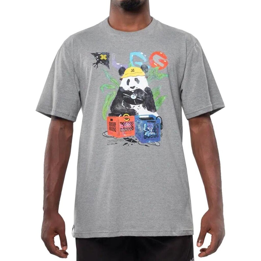 Camiseta LRG Panda Cinza