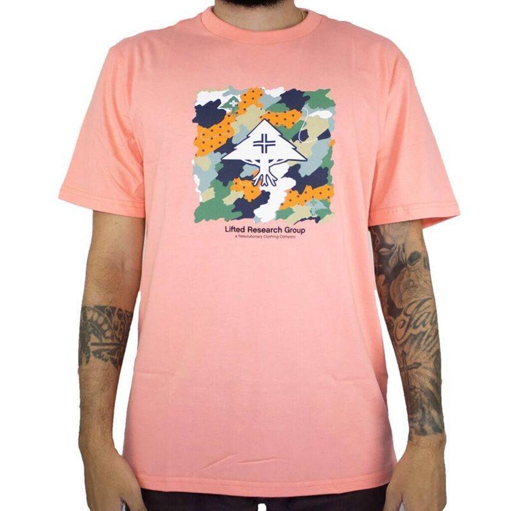 Camiseta Lrg Scribble Rosa