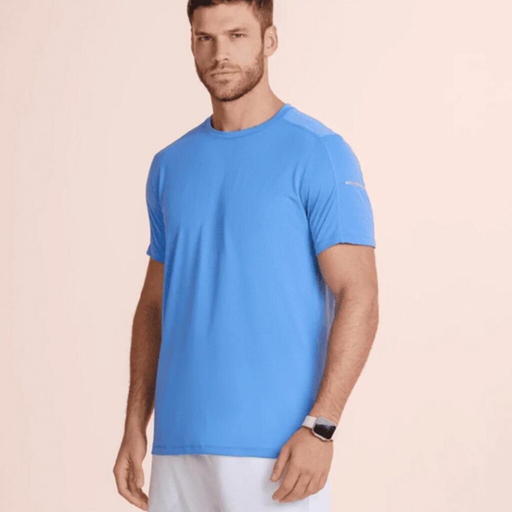 Camiseta Lupo Básica Run - Azul Leblon