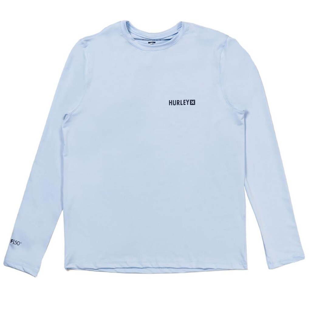 Camiseta Lycra Hurley M/L Sticker Azul Claro