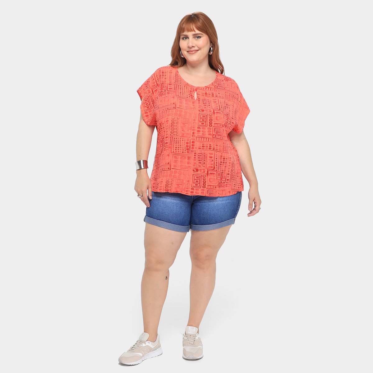 Camiseta Maelle Plus Size feminino 15401 - 3