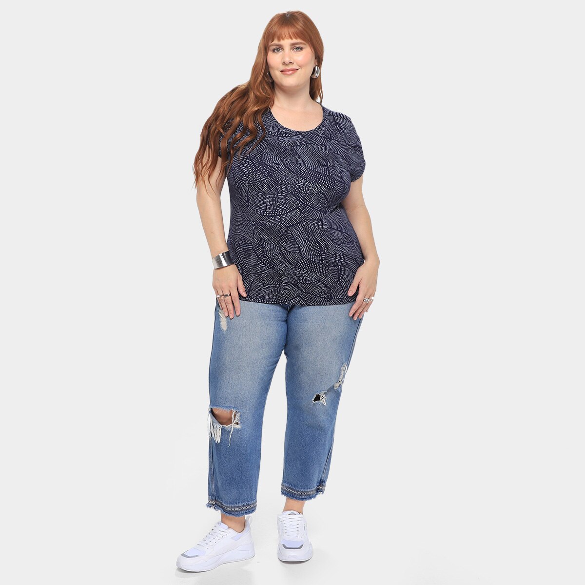 Camiseta Maelle Plus Size feminino 15405 - 3