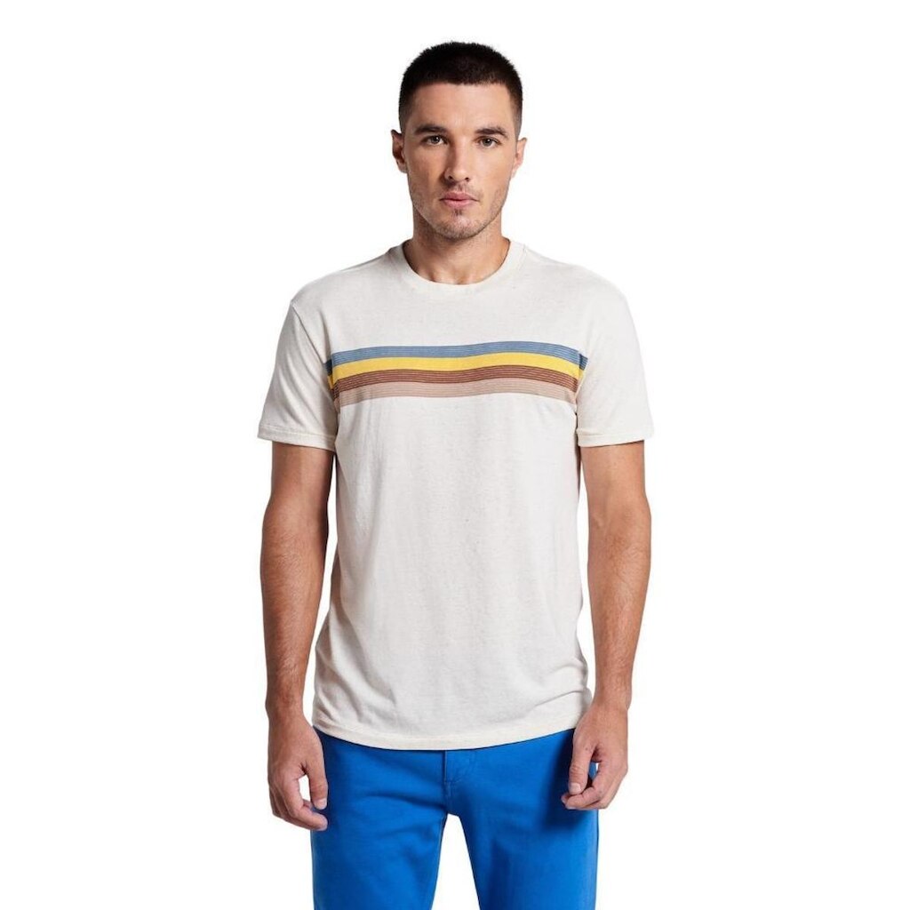 Camiseta Malha Linho Listra Local Reserva