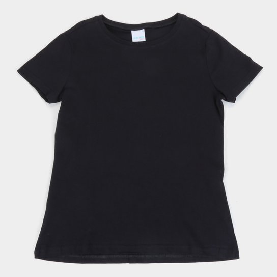 Camiseta Malwee Baby Look Básica Feminina - Preto Menor preço em Camiseta Malwee Baby Look Básica Feminina - Preto