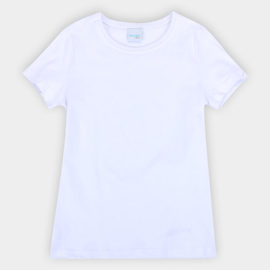Camiseta Malwee Baby Look Básica Feminina - Branco Menor preço em Camiseta Malwee Baby Look Básica Feminina - Branco