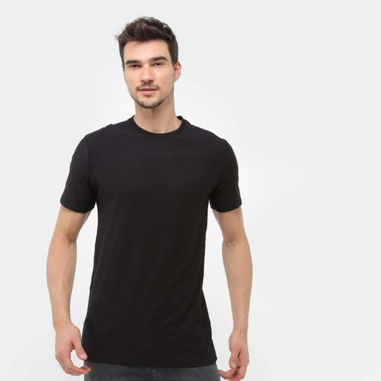 Camiseta Malwee Básica Masculina - Preto Menor preço em Camiseta Malwee Básica Masculina - Preto