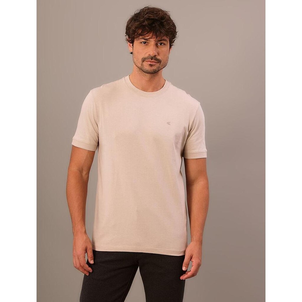 Camiseta Manga Curta Calvin Klein JeansMalhão Com Punhos