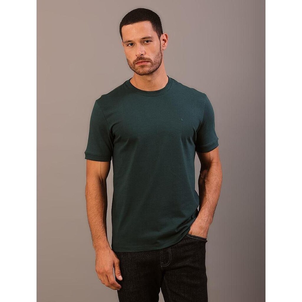 Camiseta Manga Curta Calvin Klein JeansMalhão Com Punhos
