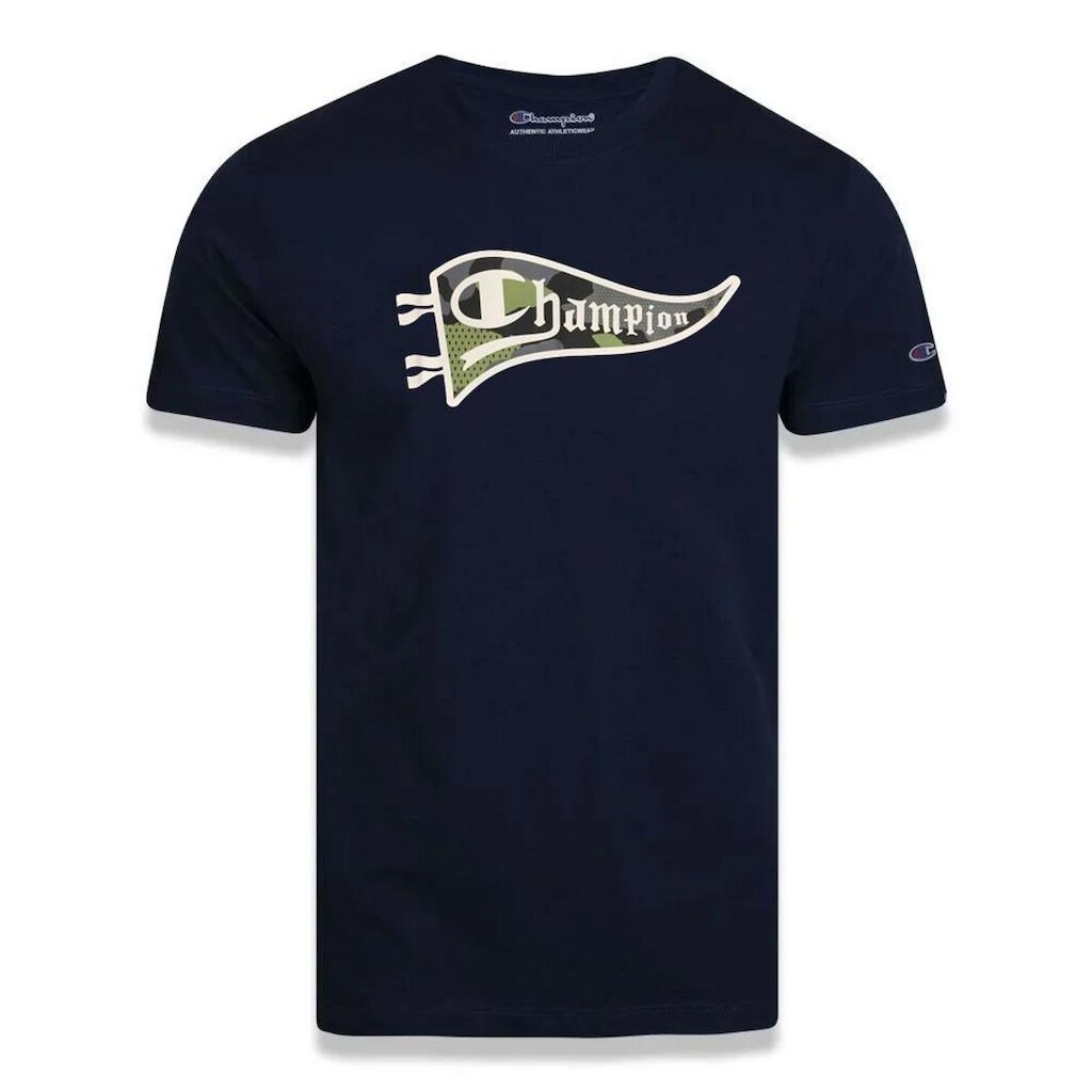 Camiseta Manga Curta Champion Ath Patchwork Pennant