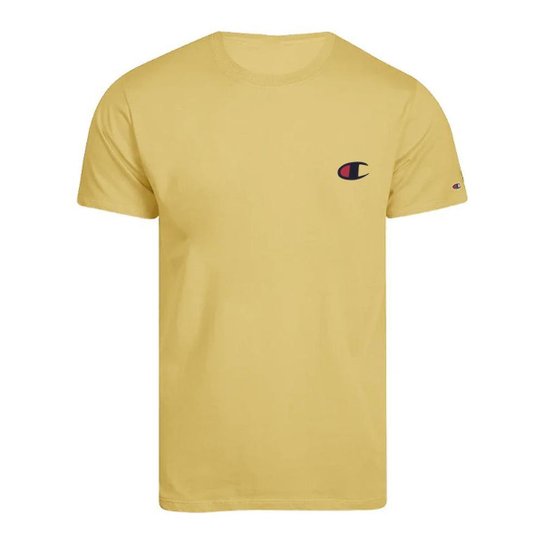 Camiseta Manga Curta Champion Logo C Ink Dourado - Dourado Menor preço em Camiseta Manga Curta Champion Logo C Ink Dourado - Dourado