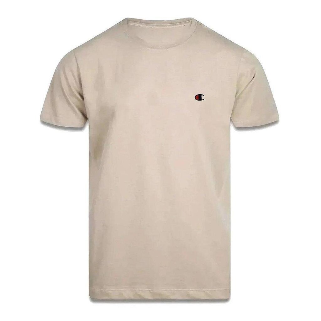 Camiseta Manga Curta Champion Malhão Pes Mc Logo Bege