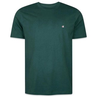 Camiseta Manga Curta Champion Malhão Pes Mc Logo C Verde