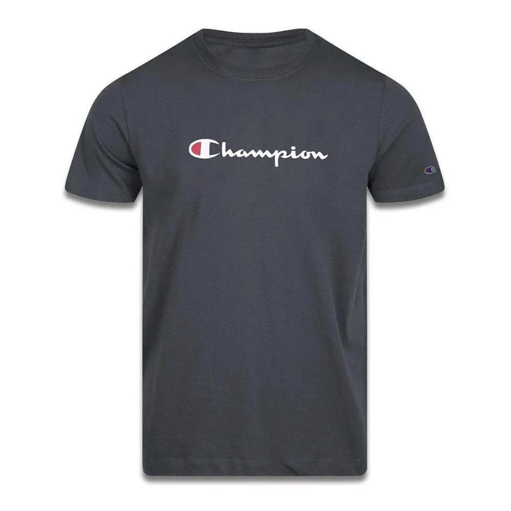Camiseta Manga Curta Champion Mc Logo Script Ink Surf Azul