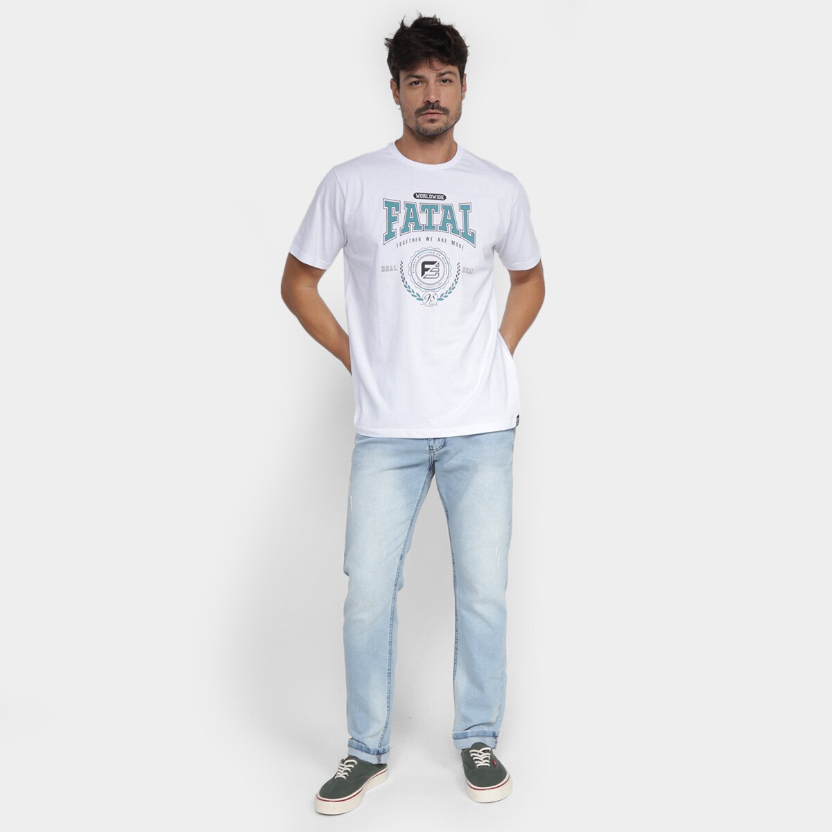Camiseta Manga Curta Fatal Deal Masculina - 3