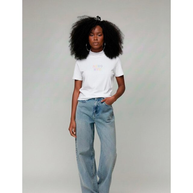 Camiseta Manga Curta Feminina Silkada Aéropostale