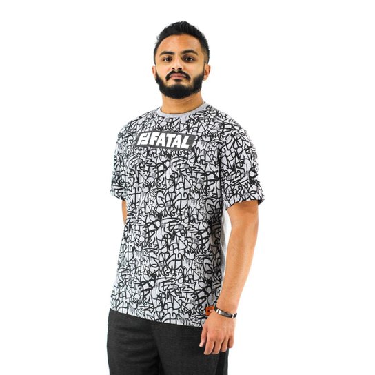 Camiseta Manga Curta Masculina Fatal Surf - Cinza Menor preço em Camiseta Manga Curta Masculina Fatal Surf - Cinza