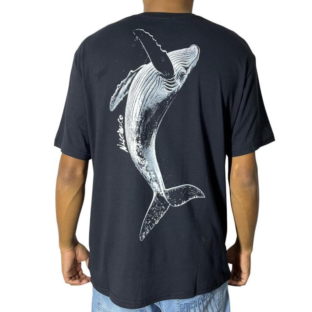 Camiseta Manga Curta Megaptera- Nicoboco