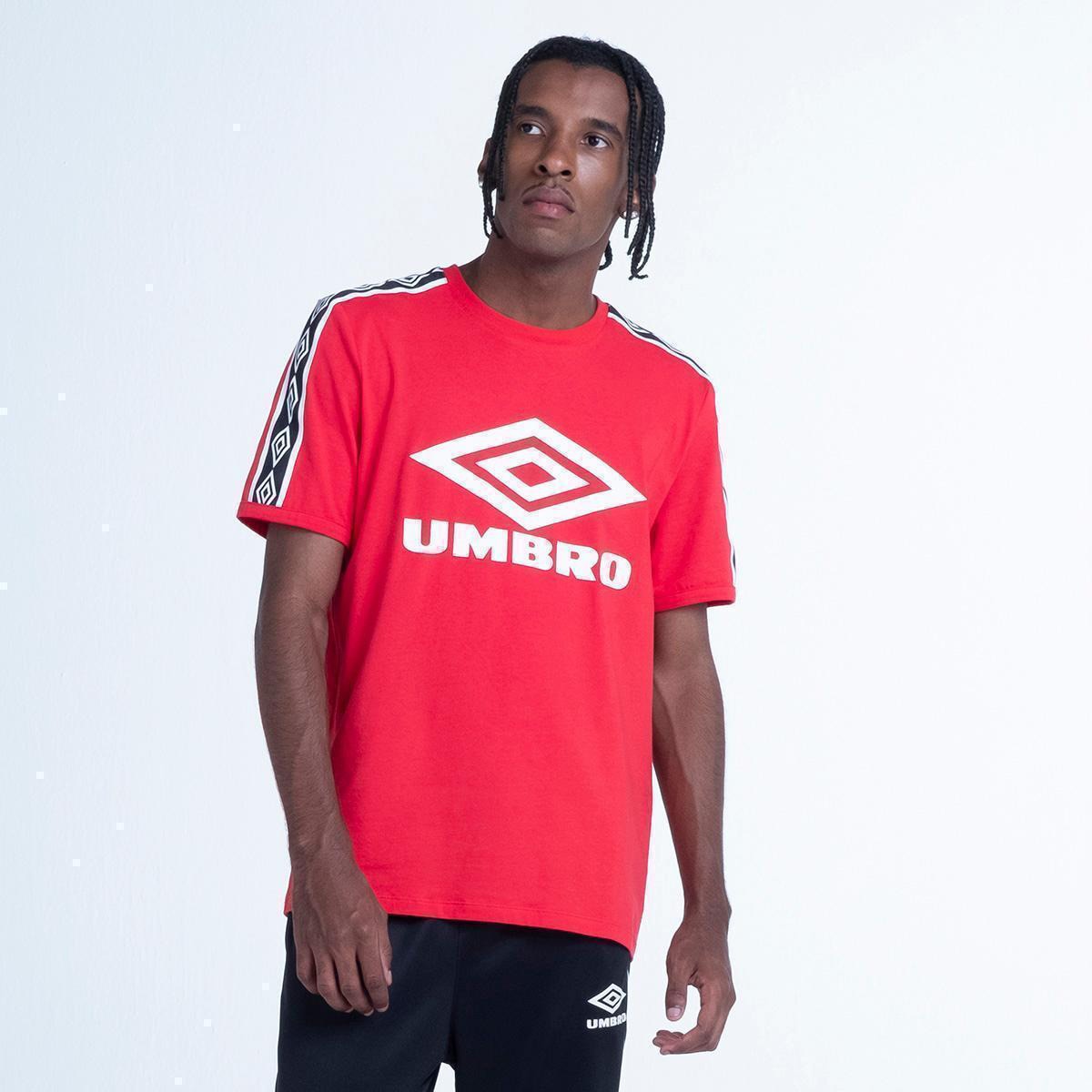 Camiseta Manga Curta Umbro Traditional Diamond Large Masculina Menor preço em Camiseta Manga Curta Umbro Traditional Diamond Large Masculina