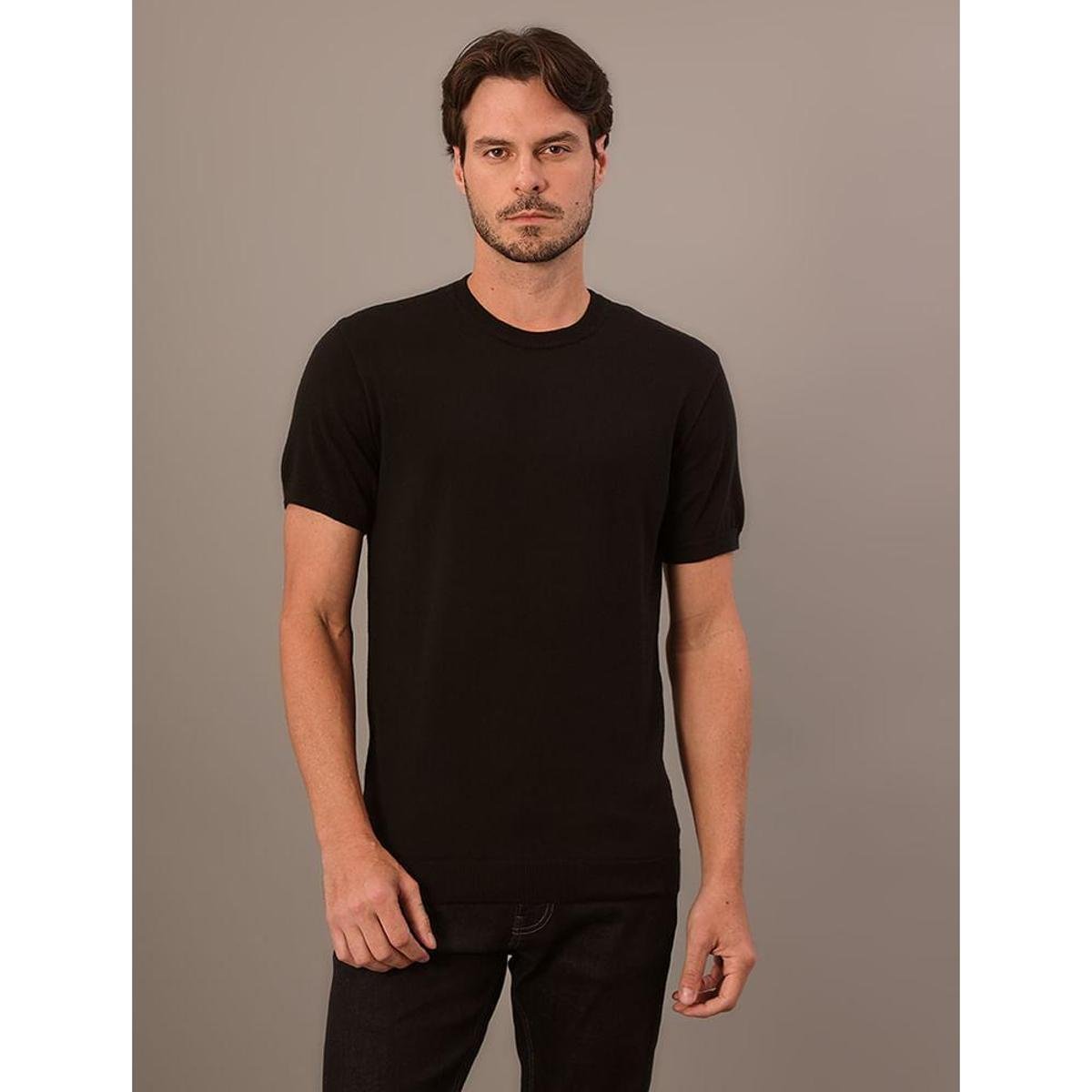 Camiseta Manga CurtaTricô