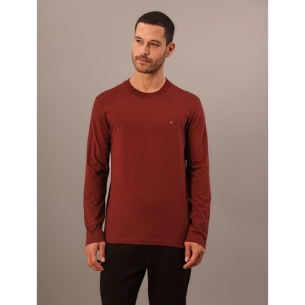 Camiseta Manga Longa Calvin Klein Meia Malha