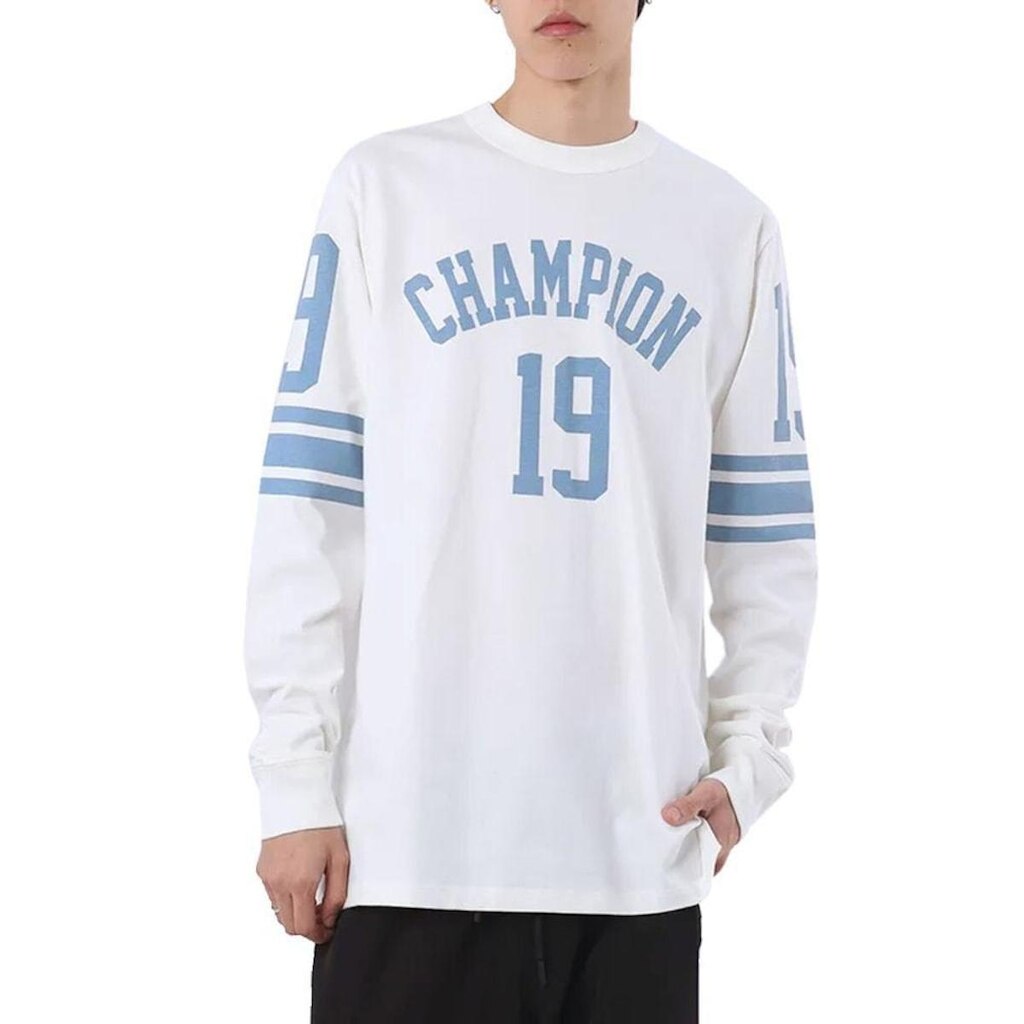 Camiseta Manga Longa Champion Jersey Off White