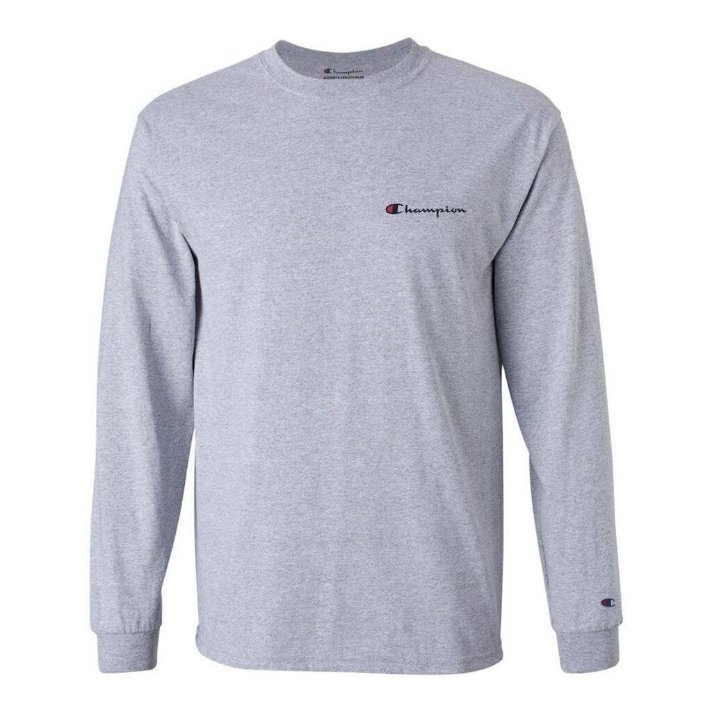 Camiseta Manga Longa Champion Mini Script Logo Ink