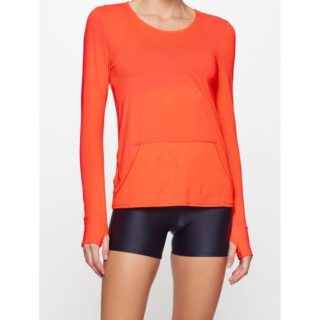 Camiseta Manga Longa Com Bolso Essentials