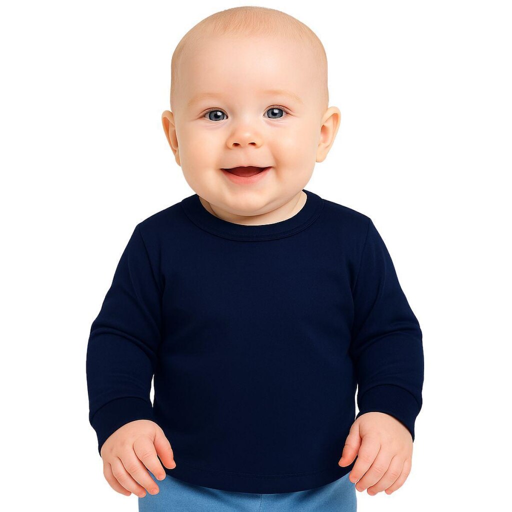 Camiseta Manga Longa Com Punho Infantil Menino Kyly