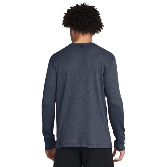 Camiseta Manga Longa de Treino Masculina Under Armour Project Rock  Authentic G Cinza