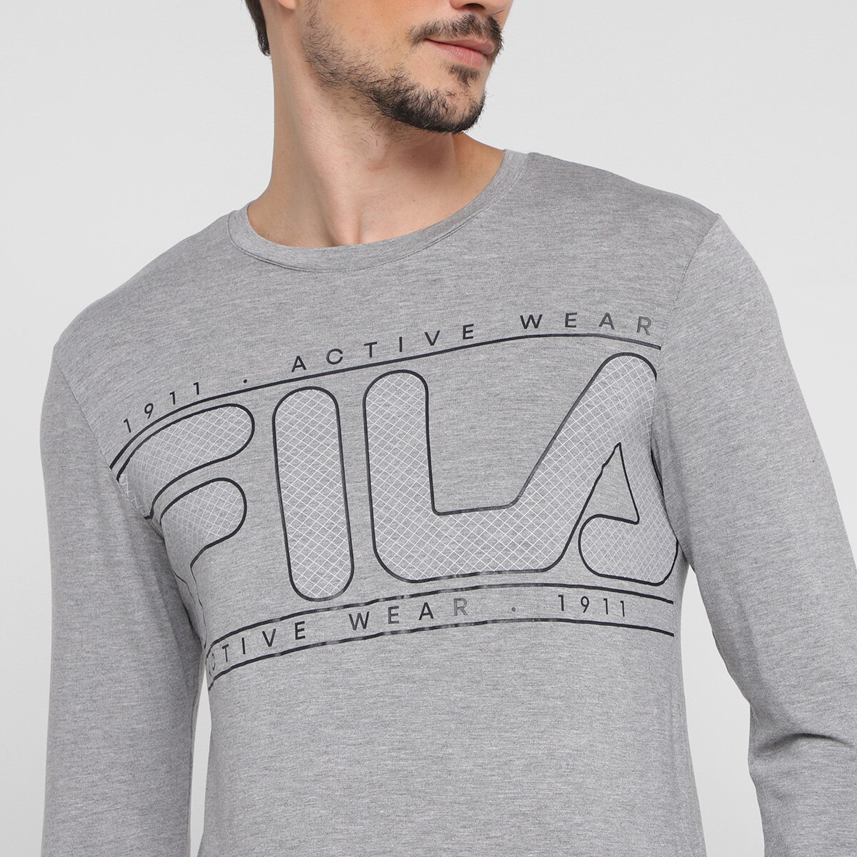 Camiseta Manga Longa Fila Comfort Logo Masculina - 2