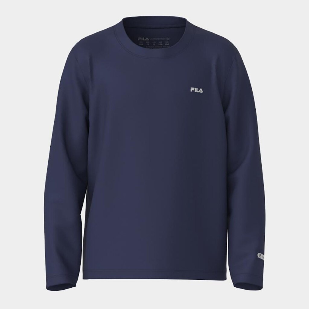 Camiseta Manga Longa Infantil Fila Basic