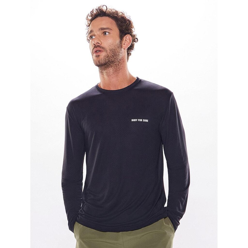 Camiseta Manga Longa Lisa Essentials Masculino