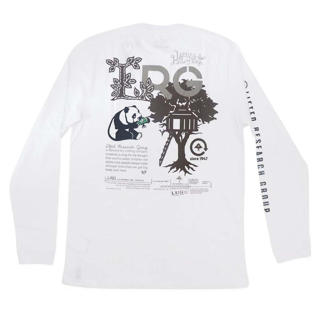 Camiseta Manga Longa LRG Tree House Play Tee - Branco