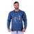 Camiseta Manga Longa Moletinho MXD Conceito Às Indígena - Azul Escuro