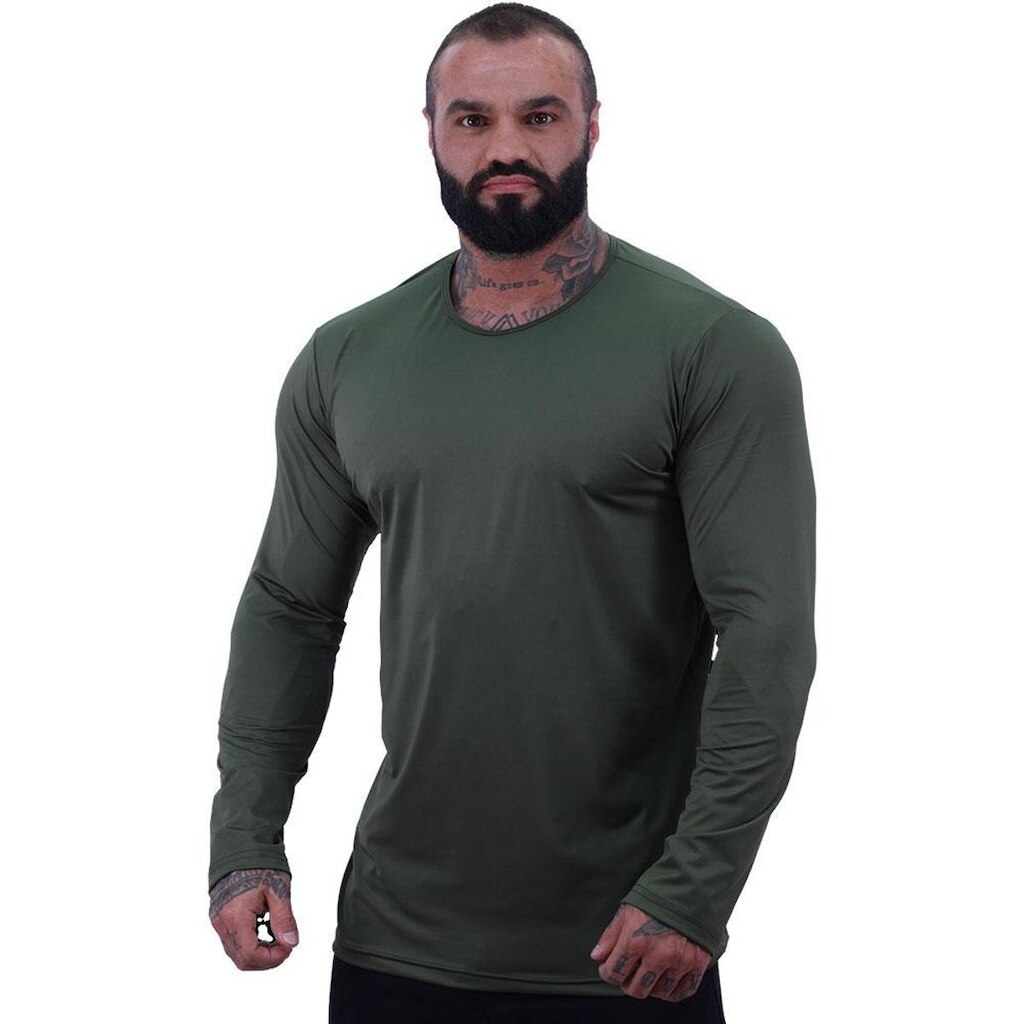 Camiseta Manga Longa MXD Conceito 90% Poliéster 10% Elastano Proteção UV50+