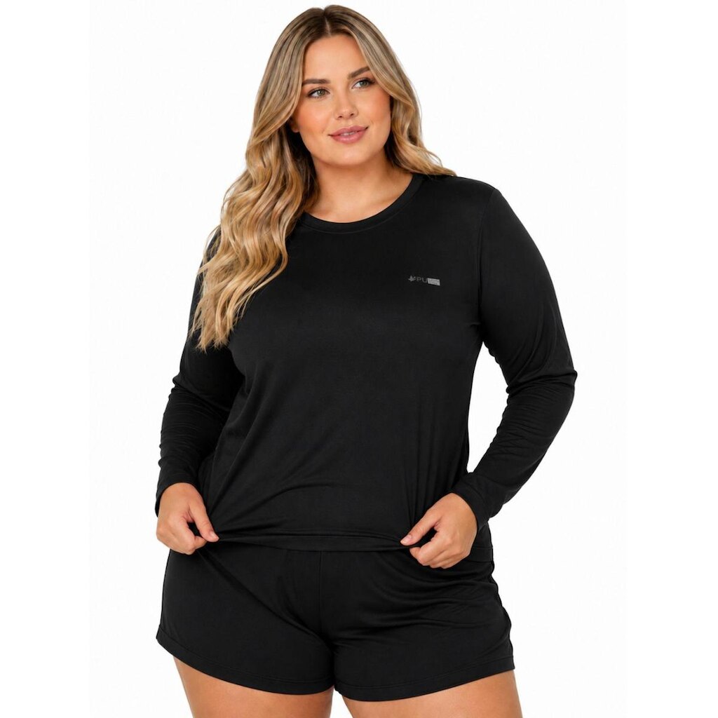Camiseta Manga Longa Proteção UV FPS50 Feminino Plus Size