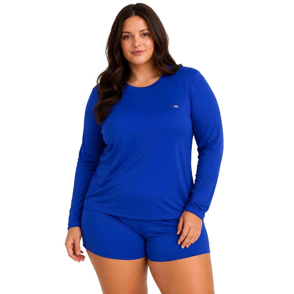 Camiseta Manga Longa Proteção UV FPS50 Feminino Plus Size