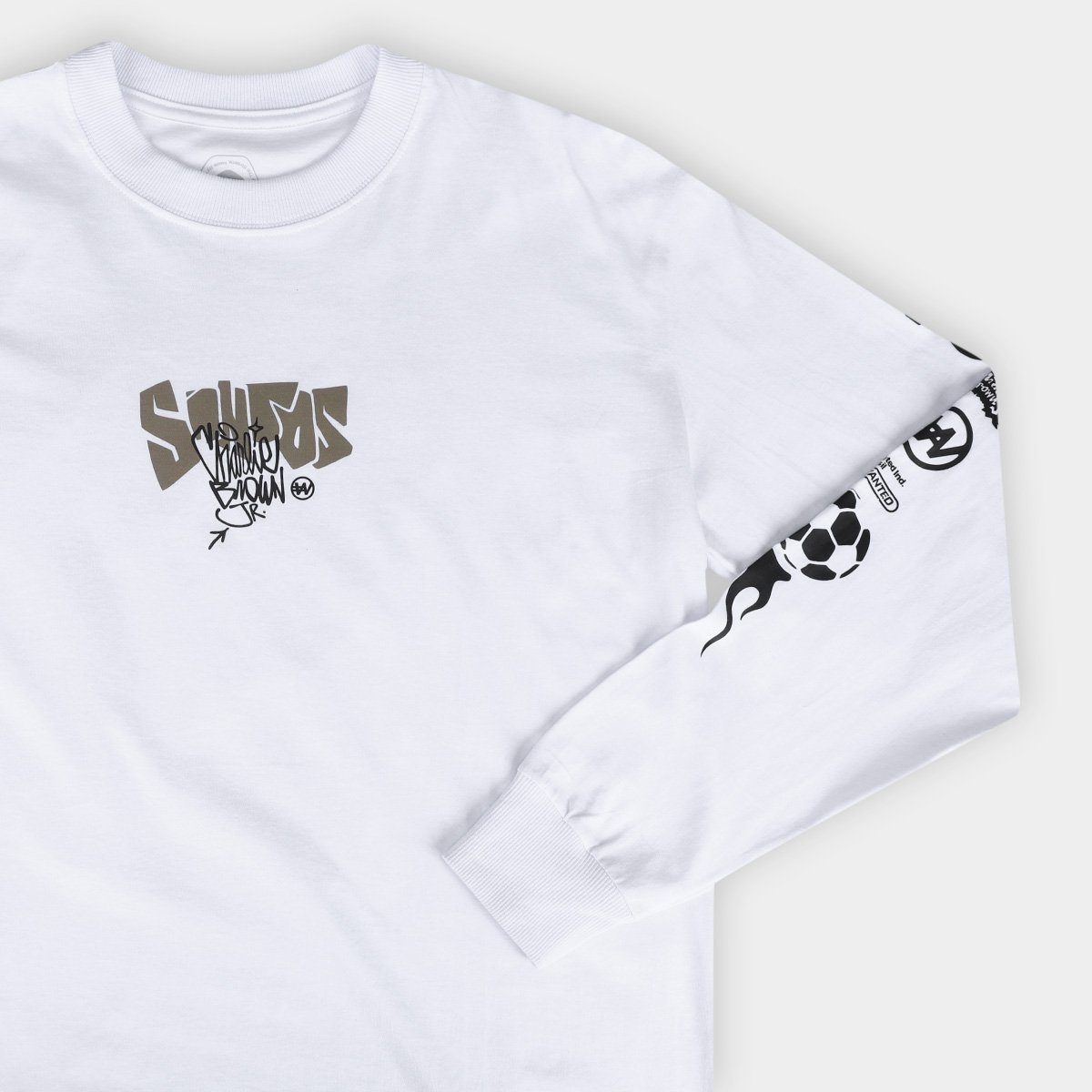Camiseta Manga Longa Santos Fish Drip Masculina - 6