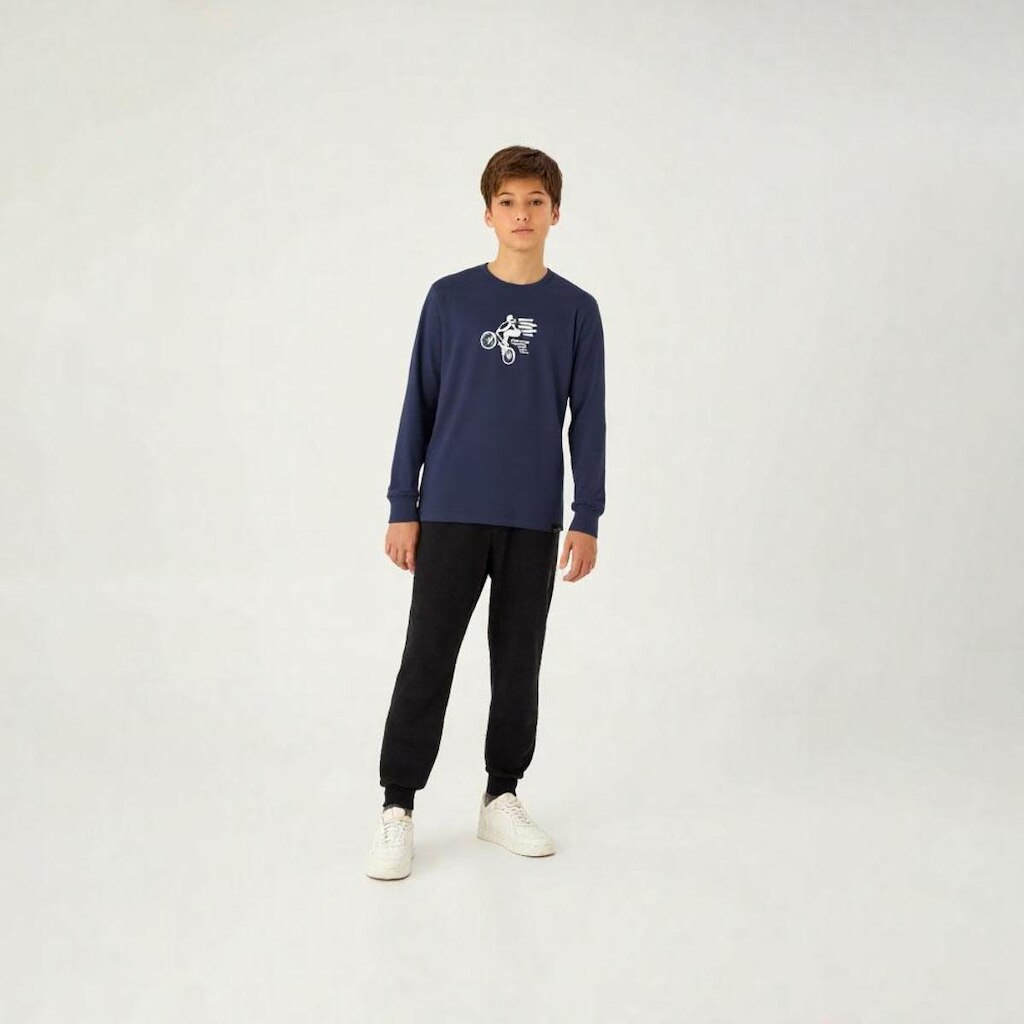 Camiseta Marinho Juvenil Pulla Bulla Menino - 55460-58