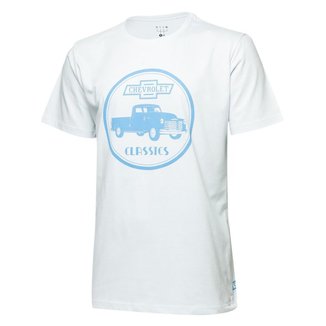 Camiseta Masc. Chevrolet Classics 1914 - Branca