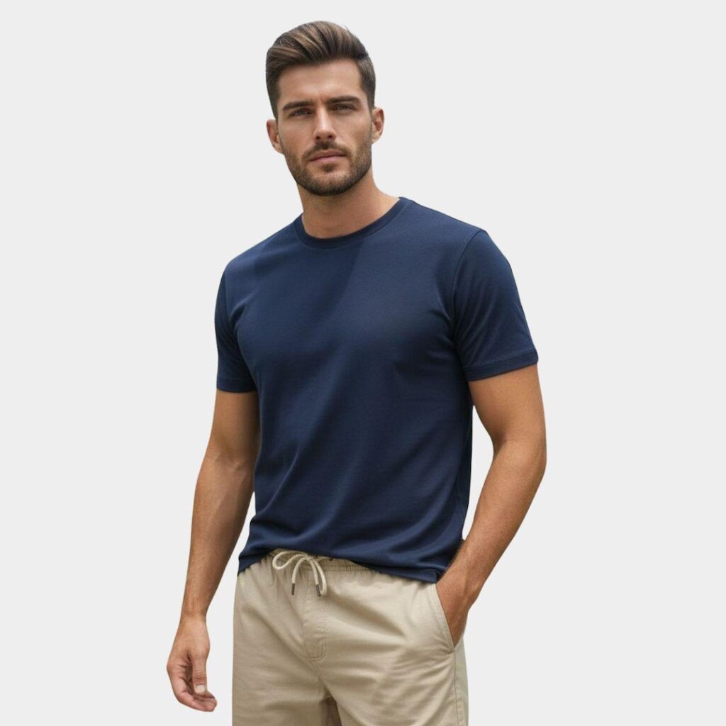 Camiseta Masculina 100% Algodão Básica Premium Medson