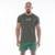 Camiseta Masculina Academia Dry Fluid Move Mescla - Verde